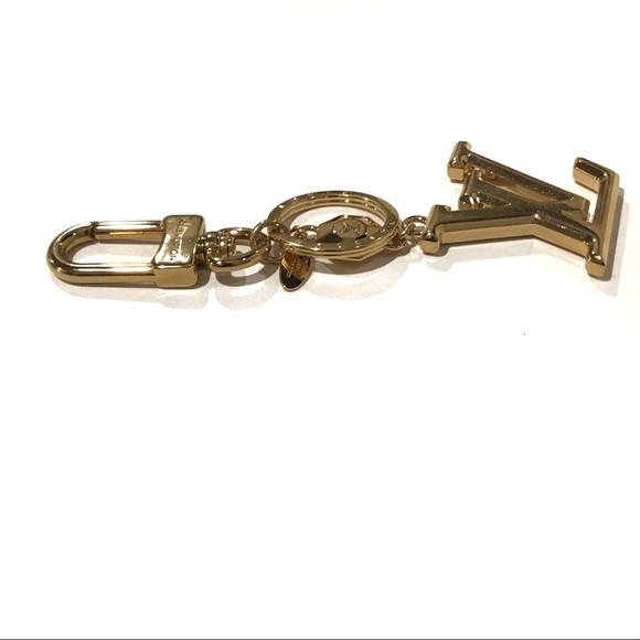 Auth Louis Vuitton Facettes M65216 Logo Gold Key & Bag Charm Keychain Key Holder - Picture 9 of 15